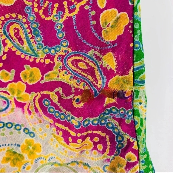 Upcycled boho sari silk tank top - Picture 5 of 7